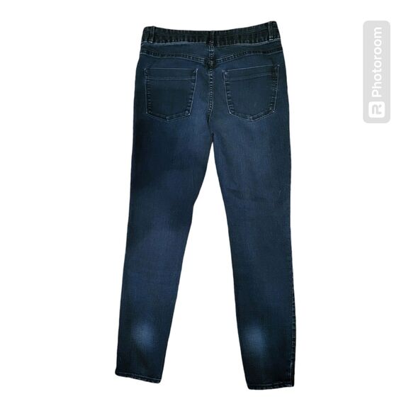 Womens Mossimo Denim Blue High Rise Skinny Stretchy 2 Button Jeans Size 29 - Picture 2 of 9